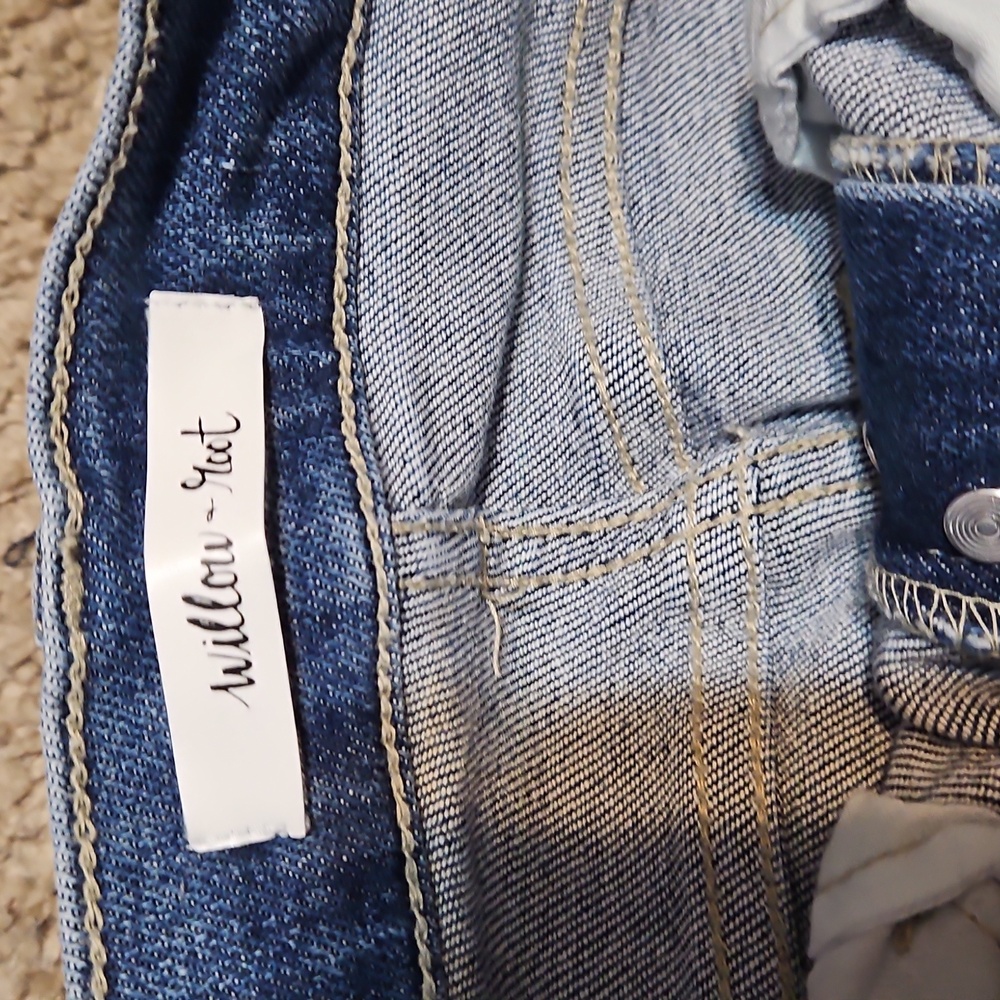 Willow & Root The Mom Fit Distressed High-Rise Jeans - Picture 13 of 15